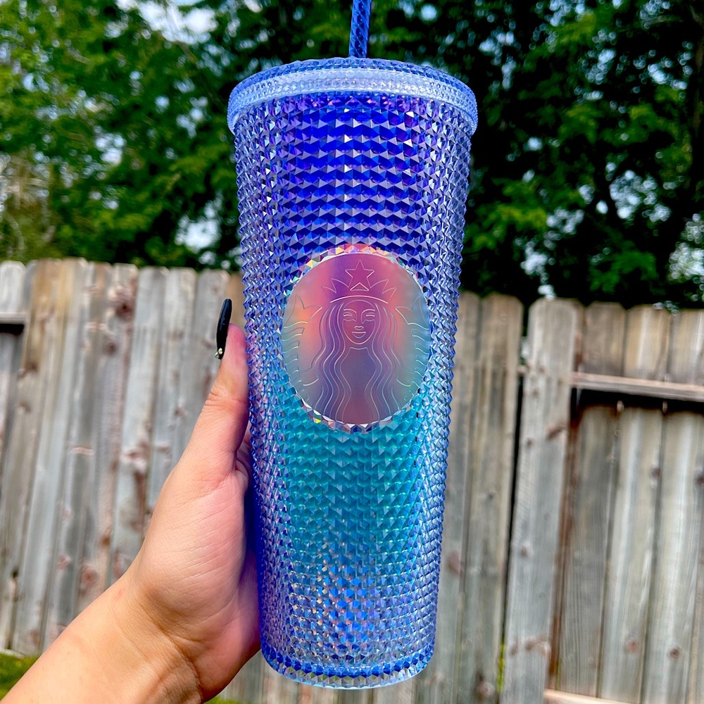 💙Starbucks💙💜 Blue Ombré Venti Studded Tumbler